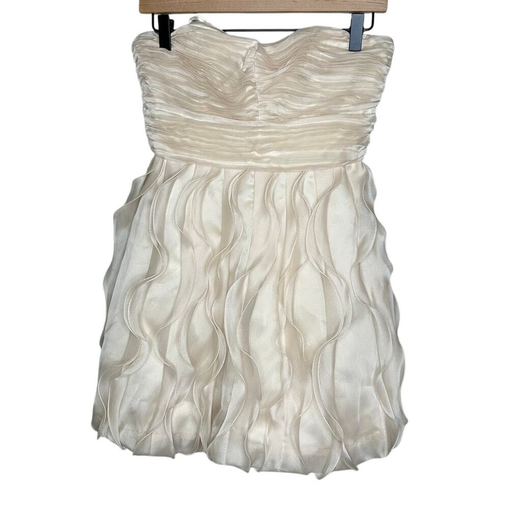 Max and Cleo Danielle Strapless Mini Dress Champagne‎ Gold NWT 4 Cocktail Formal